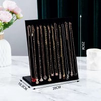Exhibidor para Collar L-P Terciopelo