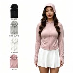 Sudadera Deportiva con Capucha y Cremallera UV