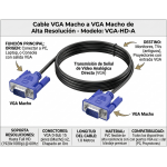 Cable VGA-VGA Cable VGA-VGA