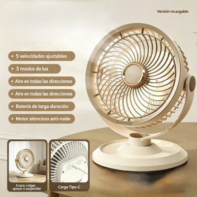 Ventilador Recargable Mutifuncion FK-A8