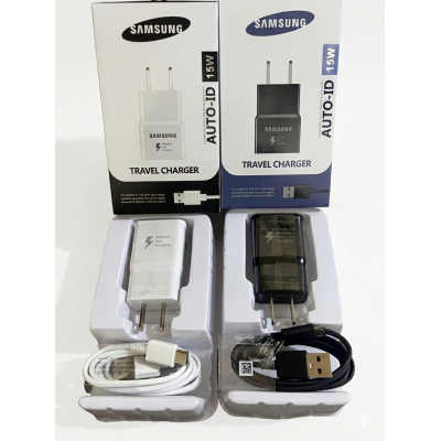 Cargador C/Cable Samsung Micro V8 & TipeC 15W 