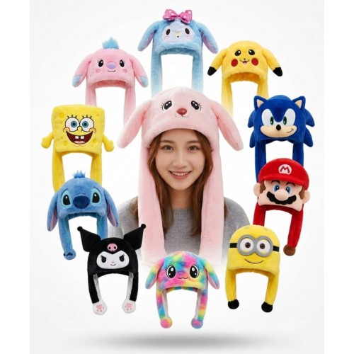 Gorro Con Muñeco Y Orejas Gorro Con Muñeco Y Orejas